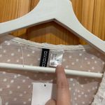 Divided H&M  Size Small White Sheer Bohemian Style Top New With Tags. Photo 3