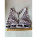PINK - Victoria's Secret ‎ Lace Bralette Racerback Light Purple Bra Size M Photo 1