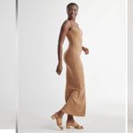 Quince NWT  Camel Tencel Rib Knit Maxi Slip Dress - Sz XL Photo 2