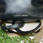 Victoria's Secret Victoria Secret Faux Leather Drawstring Backpack Black Roomy Travel Everyday Bag Photo 1