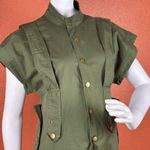 L'ATISTE Oversize Mint Green Utility Jumpsuit Button-Front Pockets S Small A3 Photo 4
