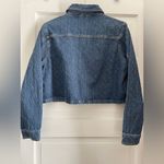 ZARA NWT  Limited Edition & Rare TRF Cropped Denim Jacket Women’s Size Large Photo 9