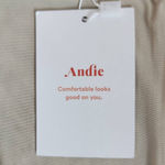 Green and Tan Swim Bottom NWT Medium Green Stripe Andie Swim Bikini Bottom Photo 7