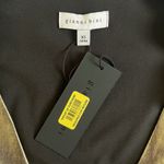 Gianni Bini NWT Noa V-Neck Gold Metallic Lame V-Neck Long Sleeve Wrap Dress Photo 5