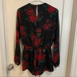 Lovers + Friends  floral long sleeve sheer romper NWT Photo 3