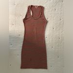 Sundry  Ribbed Racerback Mini Fitted Bodycon Dress Multicolor Stripe Size 1 (S) Photo 5