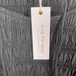 Love The Label Anthropologie Black Smocked Puff Sleeve Blouse Sz.S NWT Photo 9