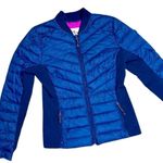 Hollister Navy Down Lightweight Puffer Jacket by  Size Small Photo 0
