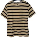 DIXIE Light Brown Black Striped Top Small Photo 1