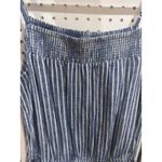 beam lunch lounge collection blue white stripe smocked bodice jumpsuit women's S Size undefined Photo 4