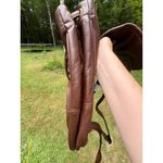 Amerti Leather Backpack Brown Drawstring‎ Flap Buckle APC Zipper Small Purse Photo 7