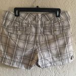 Club Monaco Gray Yellow Plaid Shorts Size 10 Photo 1