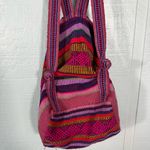 Artesanias Pinzon Women's Woven Drawstring Backpack Rainbow EUC Photo 6