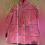 Newport News NWOT  Suede Pink Patchwork Jacket, Size XL Photo 10