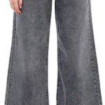 REWASH  Junior Denim Cropped Wide Leg‎ Jeans Vintage Black Size 7/28 Photo 0