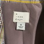 A New Day  Gray and Yellow Sport Coat with Structured Shoulders Photo 3