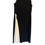 White House | Black Market WHBM Lined Black White Seeveless Banded Collar Dress 12 Photo 1