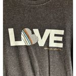 Spiritual Gangster  Savasana Pullover LOVE Sweatshirt Crew Neck Large Gray EUC Photo 3