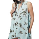 Free People Tree Swing Tunic dress in Mint Green floral sz Medium Photo 0