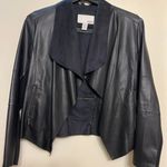 Bar III Black Leather Jacket Photo 0