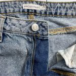 Avec Les Filles Size 26 High Rise Distressed Raw Hem Wide Leg Acid Wash Jeans Photo 5