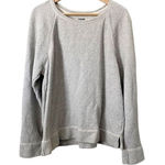 Aerie  Light Gray Metallic Thread‎ Crewneck Pullover Sweatshirt Size Large Photo 0