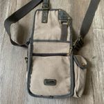 Cargoit Crossbody Travel Bag Cargo Canvas Flap Brown Tan Gray Small Medium Photo 12