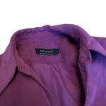 Tribal Magenta Faux Suede Moto Jacket Women’s Size 6 Zip Front Silver Detail GUC Pink Photo 5