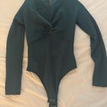 Aura  Bodysuit Ribbed V-Neck Photo 0