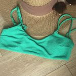 Romwe  Green Textured Strappy Bikini Top Photo 6
