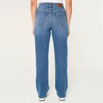 Hollister  Ultra High-Rise Dad Jean Medium Wash Ripped Wide Leg Jeans 00 24" NWT Photo 2