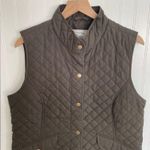 G.H. BASS Quilted Snap Front Collared Equestrian Outdoor Vest Olive Green Size L Size L Photo 2