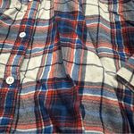 Old Navy Women's Plaid Button-Down Shirt - Blue and Red Photo 4