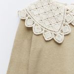 ZARA Green Marl Combination Knit Sweater Top Photo 5