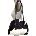 Donald J. Pliner Cowhide Shoulder Tote Bag Purse NWOT XLARGE Western Style Brown Photo 5