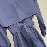 Free People  dress Isley Midi attached shrug XS blue purple long sleeve Photo 8