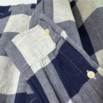 J.Crew Shrunken Boy Shirt in Navy Buffalo Check Size 2 Photo 5