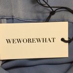 We Wore What NWT Blue Satin Charmeuse Cowl Neck Spaghetti Strap Slip Dress S Photo 11