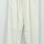 Parisian  Signature Linen Pants Womens Sz M Cream Beachy Trouser Lined Lagenlook Photo 0