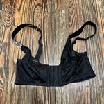 Victoria's Secret BLACK SHINE Women's Bra with NO PADDING Embellished Straps Photo 3