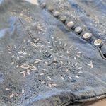 Rafaella  Vintage Denim Embroidered Vest Size Large Photo 5