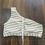 ALBION FIT  Blue Striped Swimsuit Crop Size XL Photo 4