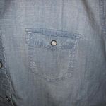 American Eagle AEO Western Chambray Boyfriend Shirt Photo 4