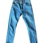 Levi's Levi’s 501 Medium Wash High Rise Button Fly Skinny/Slim Fit Size 28 Photo 2