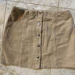 Forever 21 Corduroy Button Up Mini Skirt  Photo 3
