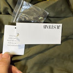 Just Fab Olive Green Button Front Bow Neck Long Sleeve Maxi Dress Womens XL Photo 7