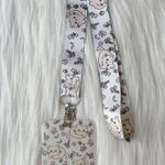 Cat and floral lanyard with Id/ card holder Tan Photo 1
