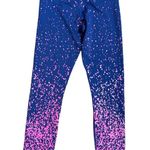 Zyia  Active Splash Navy Pink Light n Tight Hi-Rise Athletic Leggings 7/8 Sz 6-8 Photo 1