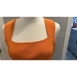 Joseph A  Knit Top Tank Orange Tight Women Y2K SZ LG Office Wear Preppy Casual Photo 1