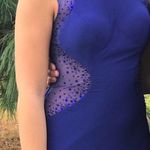 Ed young Royal Blue Short Dress Photo 0